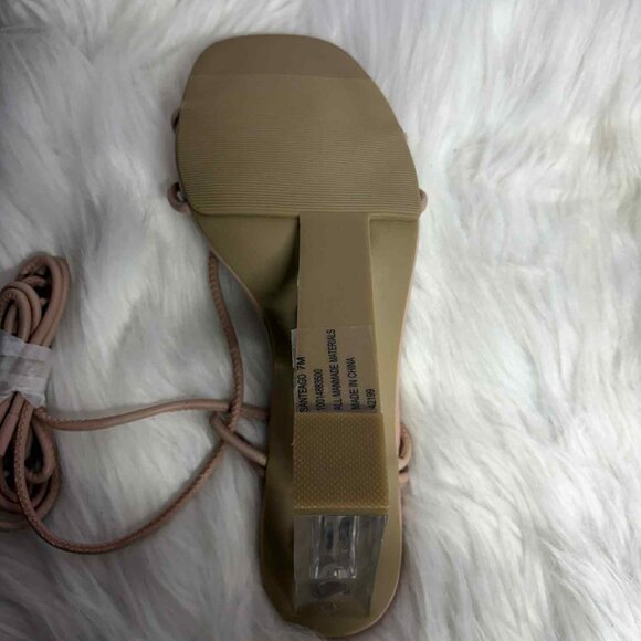 Wild pair Santeago Ankle Tie Heels sz7 - Picture 3 of 7